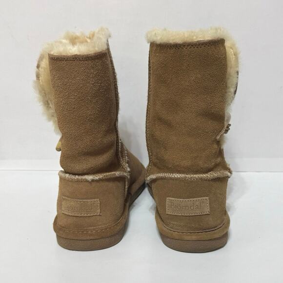 Bjorndal Women’s Joey Suede Leather Wool Lined Winter Outdoor Boots Size 7 - Picture 5 of 11